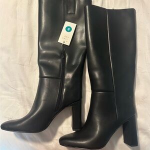 a new day Black Heeled Boots